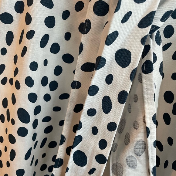 White and Navy Polka Dot skirt NWT Size M by Maizy Cummings 💕💕 - Picture 6 of 6